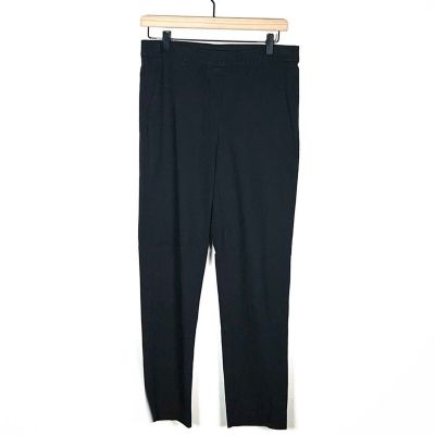 J. Jill Black casual straight elastic waist pants essential slim ankle 6 B107